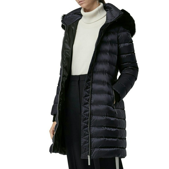 Burberry Limefield Genuine Shearling Hood Puffer - Picture 4 of 8